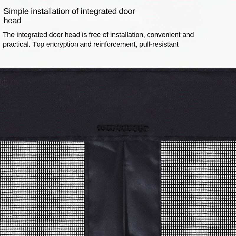 Magnetic Mesh Curtain Door — Automatic Self-Sealing Screen Panel