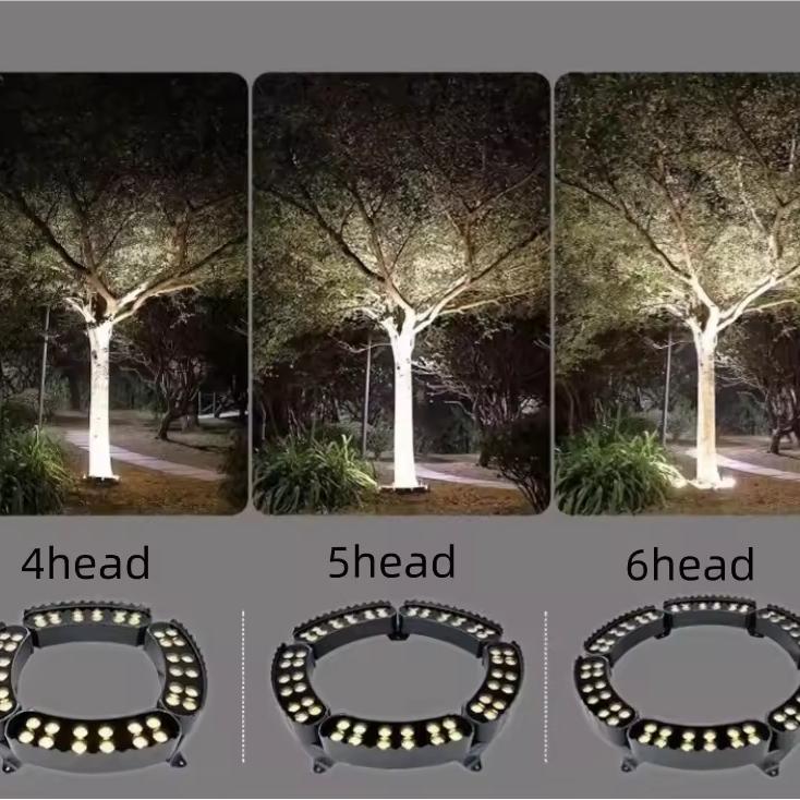 LED Garden Spotlight For Trees, IP65 Aluminum Outdoor Lamp, Warm White