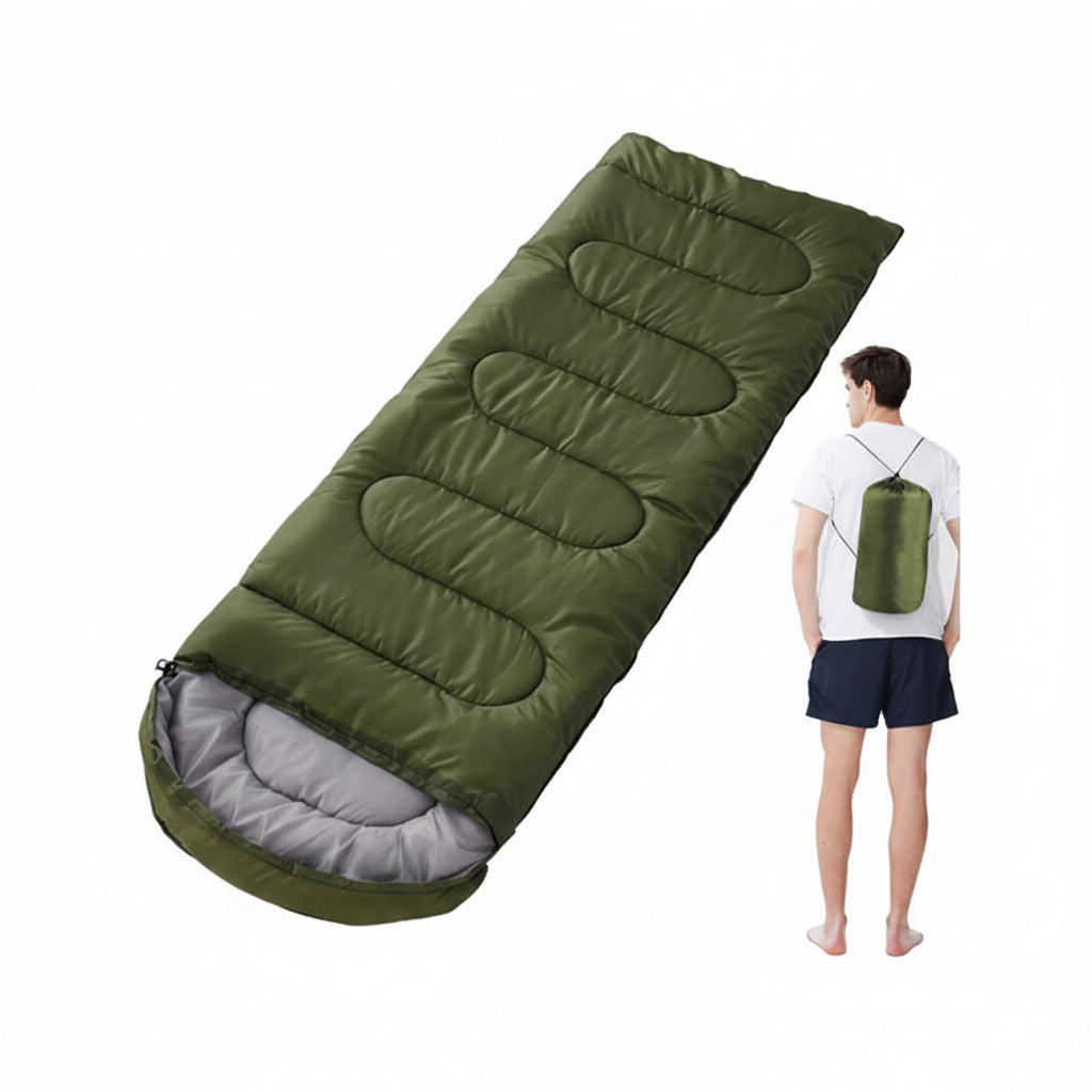 EVERESTO Thermal Camping Sleeping Bag — Spacious Envelope Design