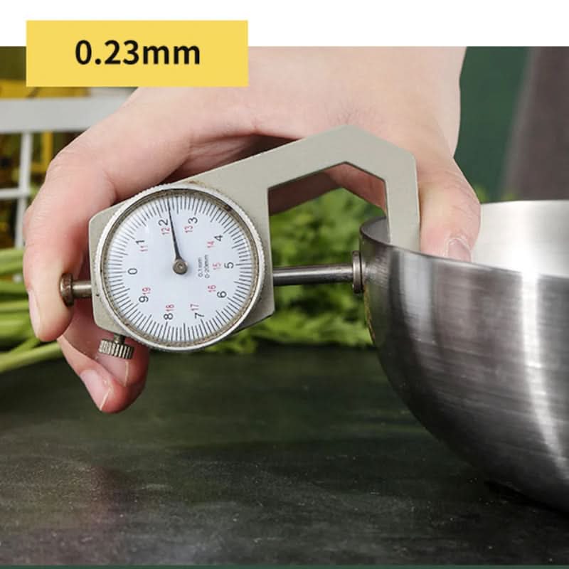 Frigideira em aço inoxidável 304 CULINEXA — Superfície sem revestimento, compatível com fogões a gás e de indução