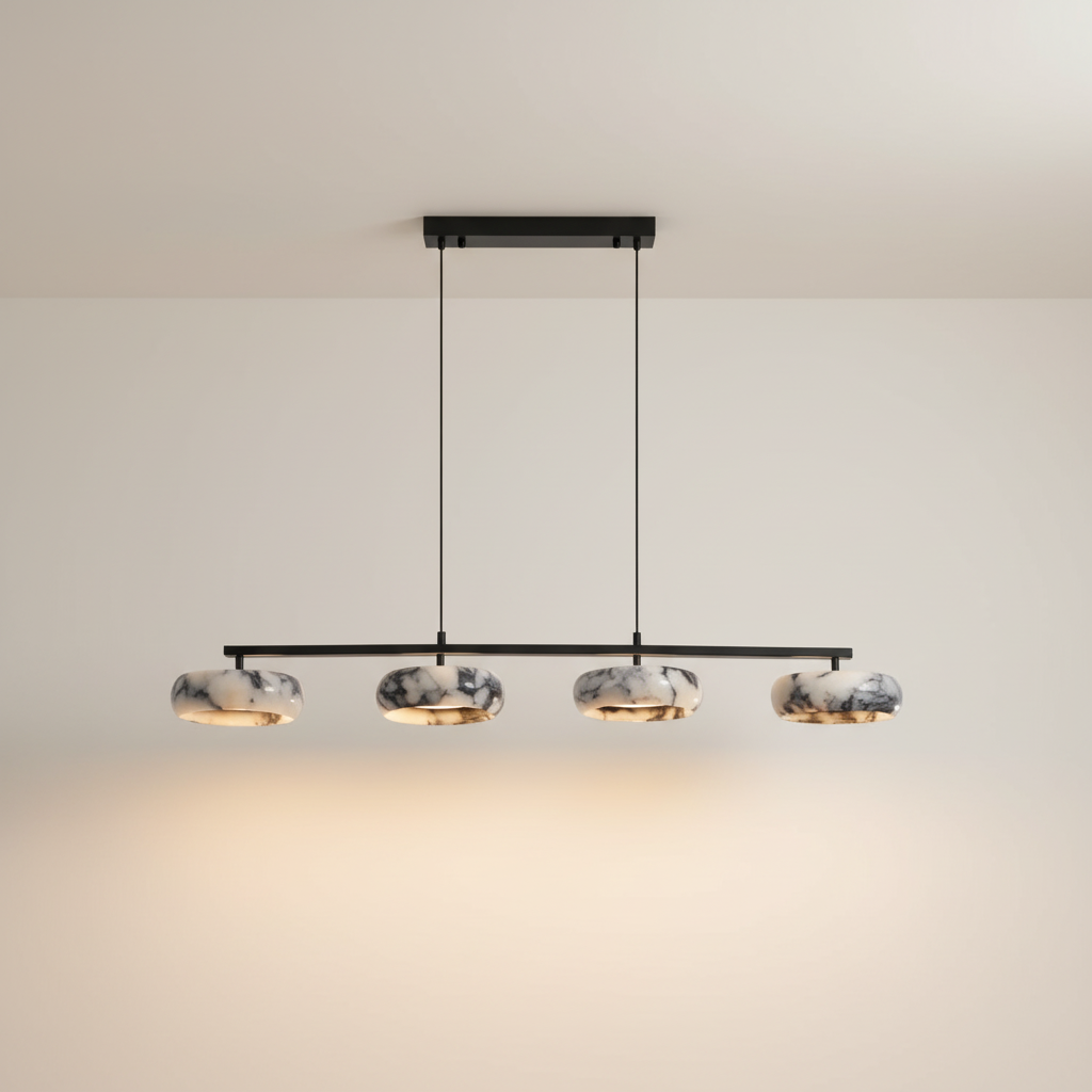 IvoryVein marmorierte Tischlampe für moderne Häuser im Schlafzimmer oder Wohnraum
