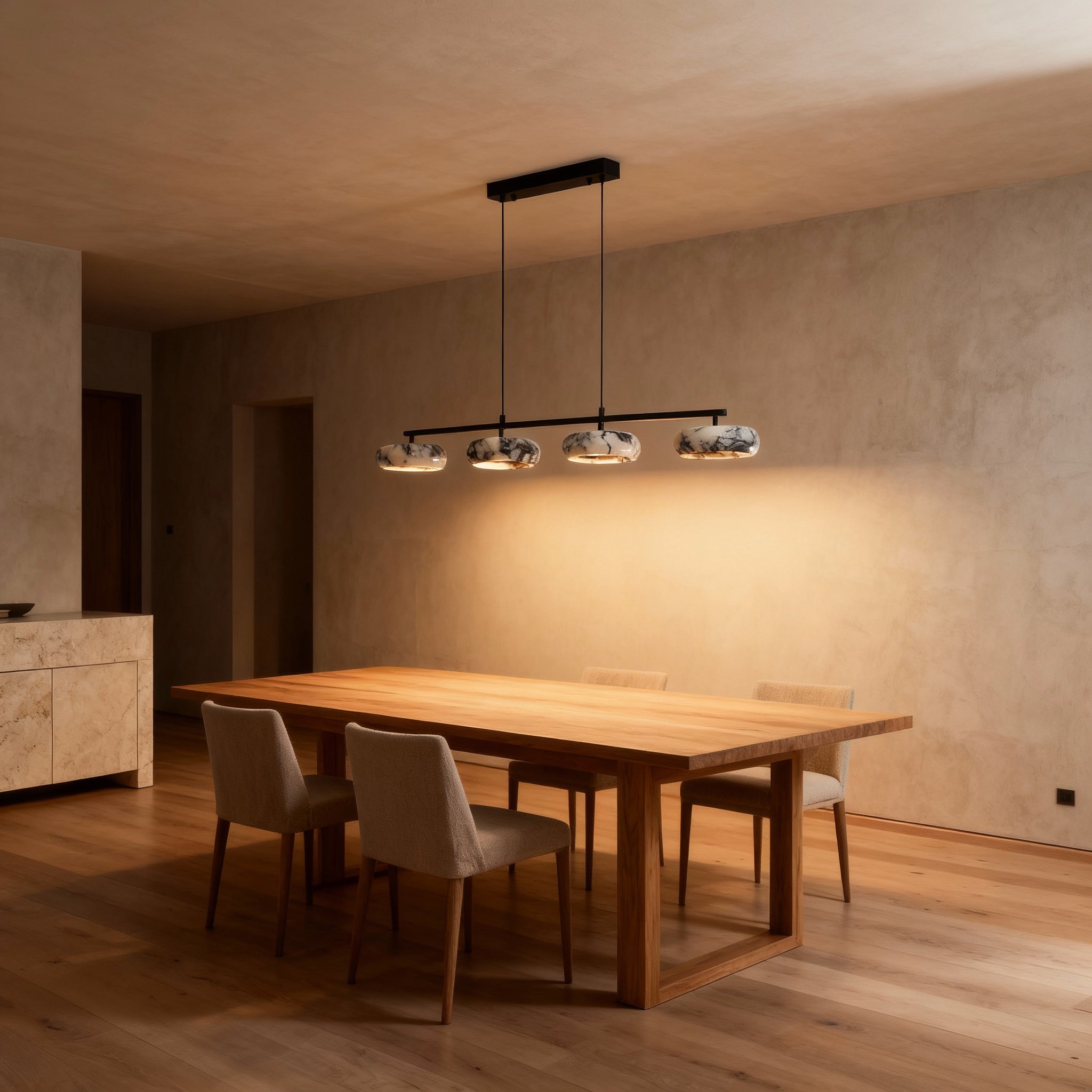 IvoryVein marmorierte Tischlampe für moderne Häuser im Schlafzimmer oder Wohnraum