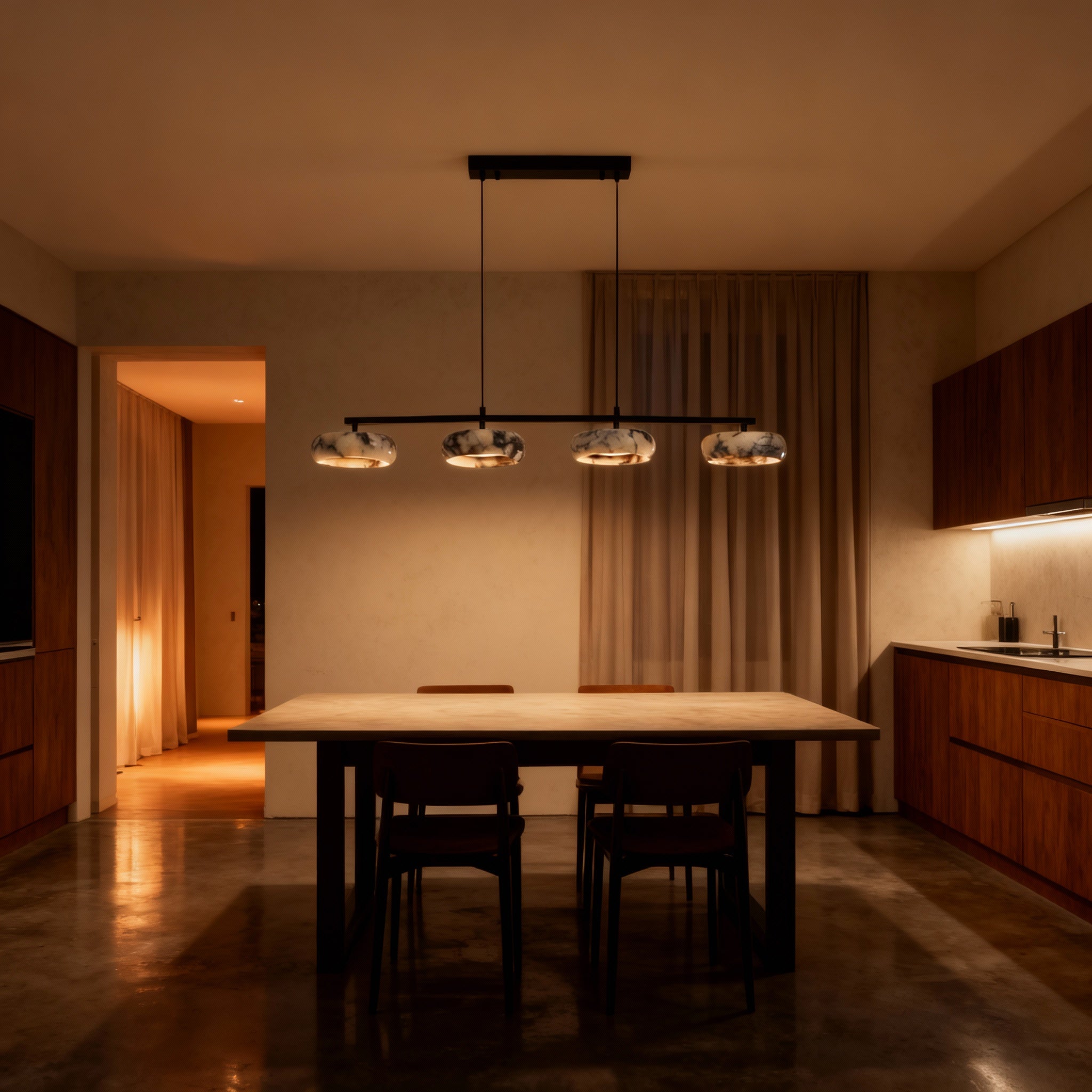 IvoryVein marmorierte Tischlampe für moderne Häuser im Schlafzimmer oder Wohnraum