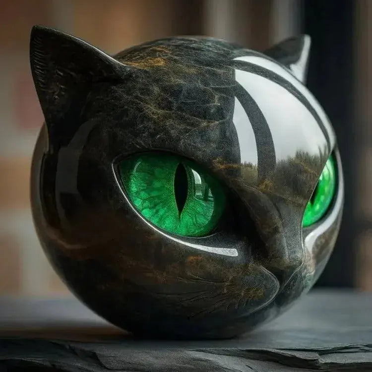 Luxury Black Cat Stone Sculpture – Elegant Home Décor & Gift-Ready Art Piece Mivoza Deutschland