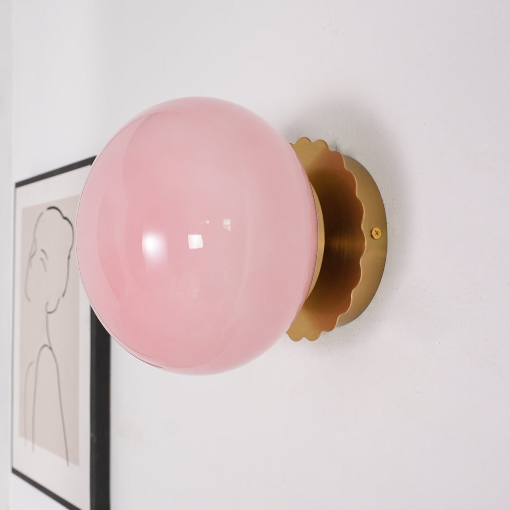 Asterra Glass Diffuser Wall Light With Metal Frame In A Modern Design For A Soft Warm Glow