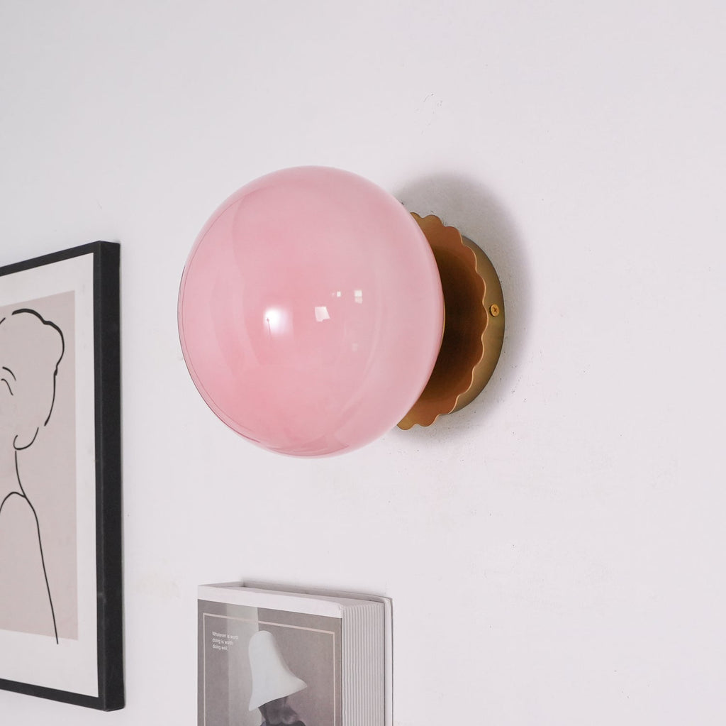 Asterra Glass Diffuser Wall Light With Metal Frame In A Modern Design For A Soft Warm Glow