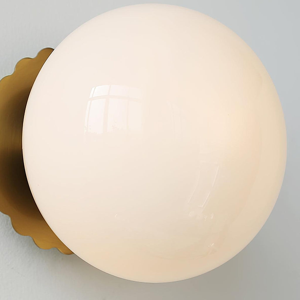Asterra Glass Diffuser Wall Light With Metal Frame In A Modern Design For A Soft Warm Glow