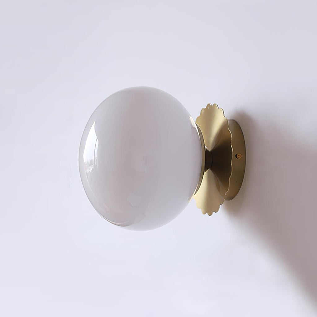 Asterra Glass Diffuser Wall Light With Metal Frame In A Modern Design For A Soft Warm Glow