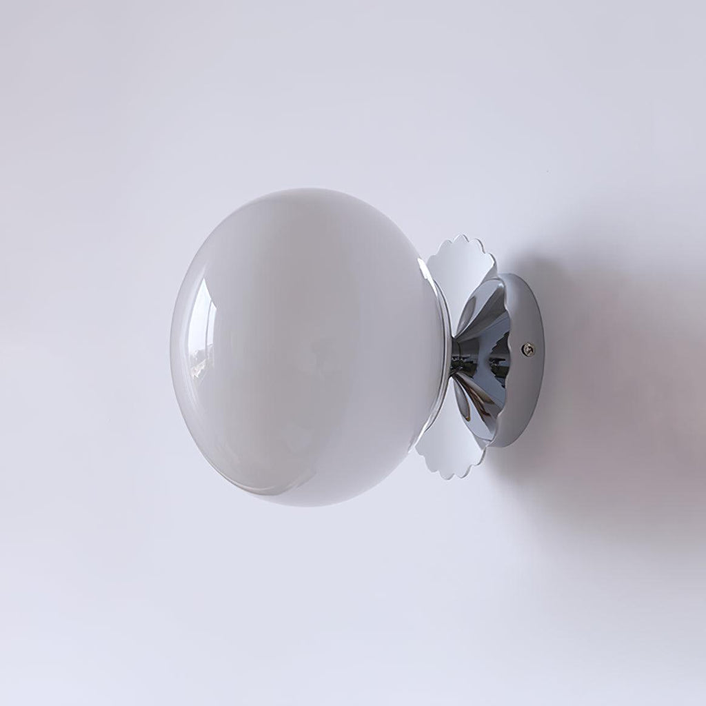 Asterra Glass Diffuser Wall Light With Metal Frame In A Modern Design For A Soft Warm Glow