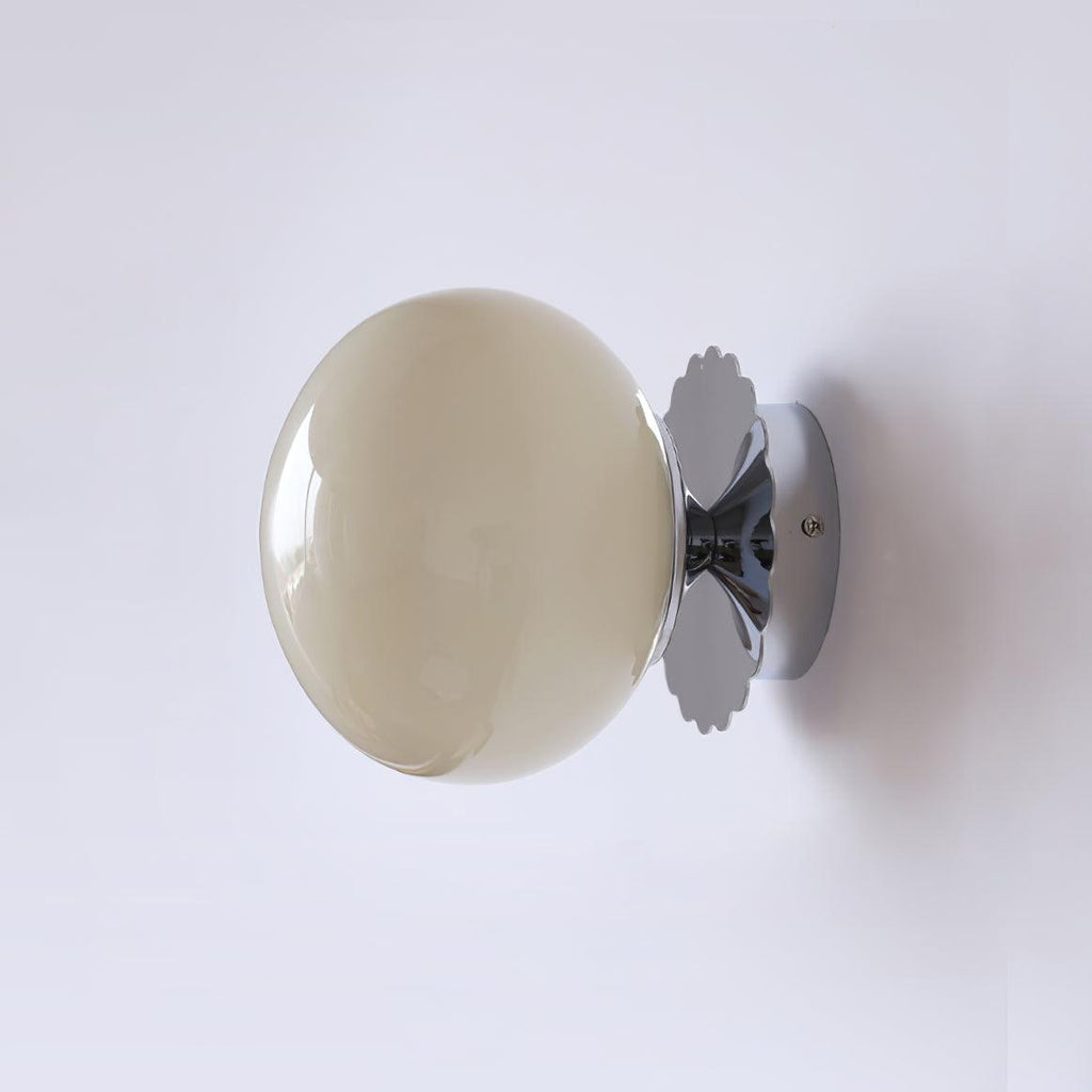 Asterra Glass Diffuser Wall Light With Metal Frame In A Modern Design For A Soft Warm Glow