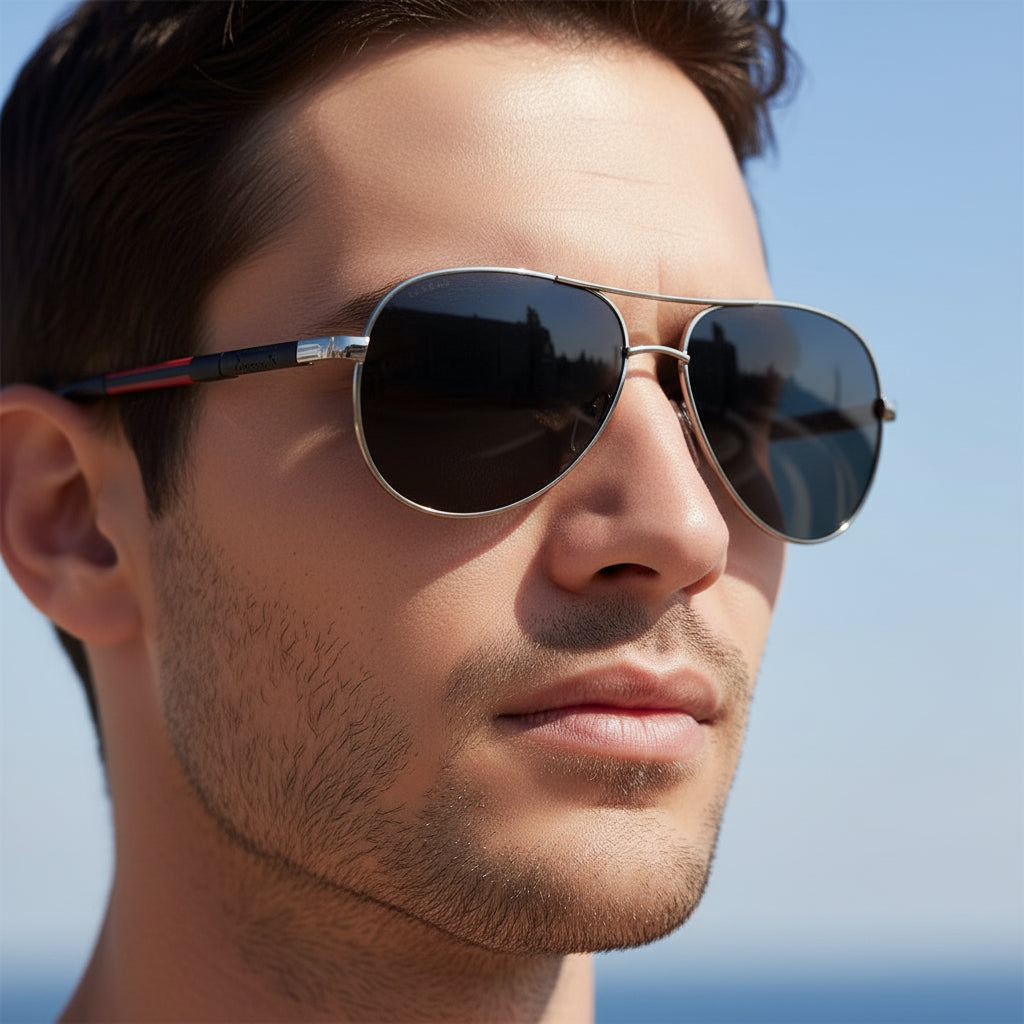Klasyczne okulary przeciwsłoneczne typu aviator dla mężczyzn