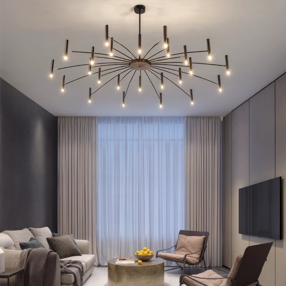 Aurora Kitchen Chandelier With LED Lighting, Stylish And Elegant Ceiling Pendant Light