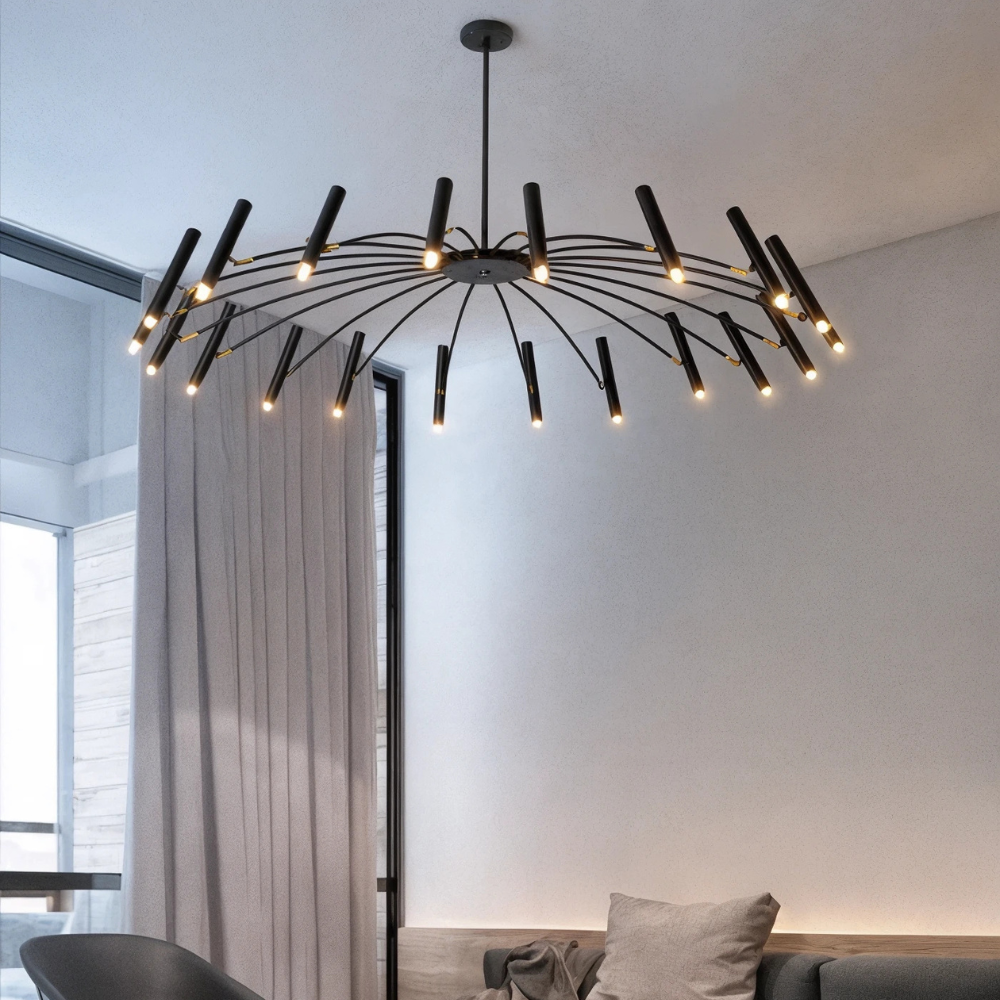 Aurora Kitchen Chandelier With LED Lighting, Stylish And Elegant Ceiling Pendant Light