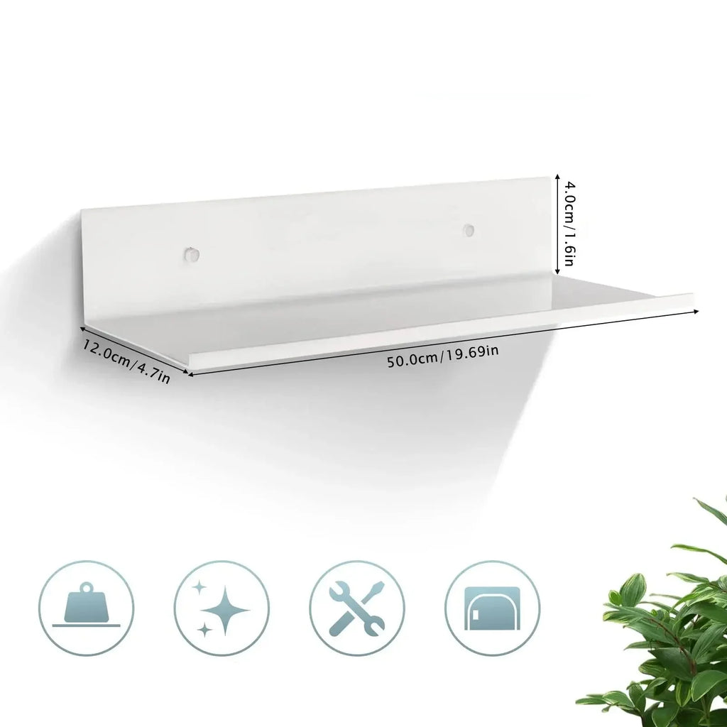 Metall-Wandregal schwebend 30–50 cm Zorenza