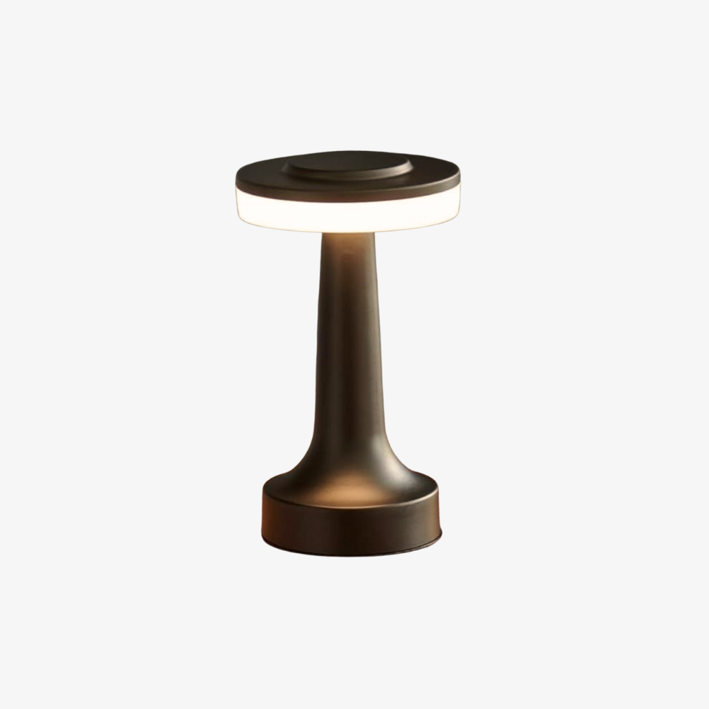 Midcentury moderne trådløs LED-lampe — berøringsstyring, dimbar lysstyrke