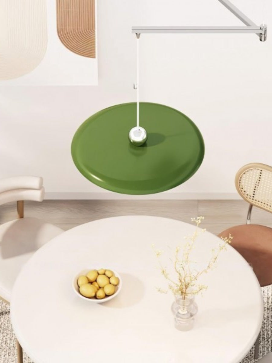 Adjustable Pendant Light With Swivel Arm In Minimalist Industrial Metal