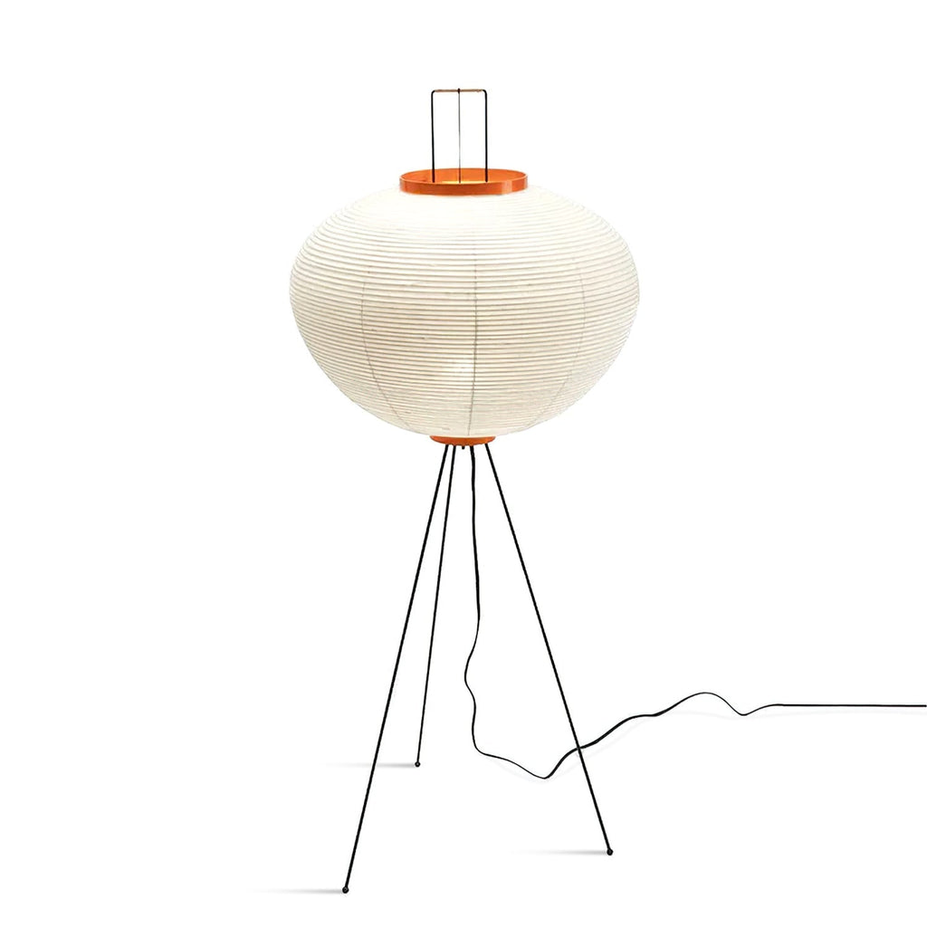Rice Paper Floor Lamp With Sculptural Japanese Shade In Totem Or Pagoda Form For Cozy Living Rooms