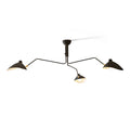Adjustable Spider Ceiling Light, Multi-Arm, Black And White, Brass, Scandinavian Modern