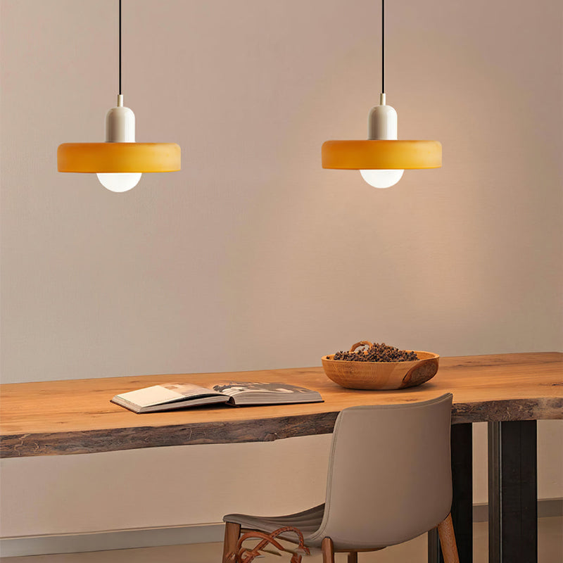 Bauhaus Style Glass Pendant Light For Dining And Living Areas