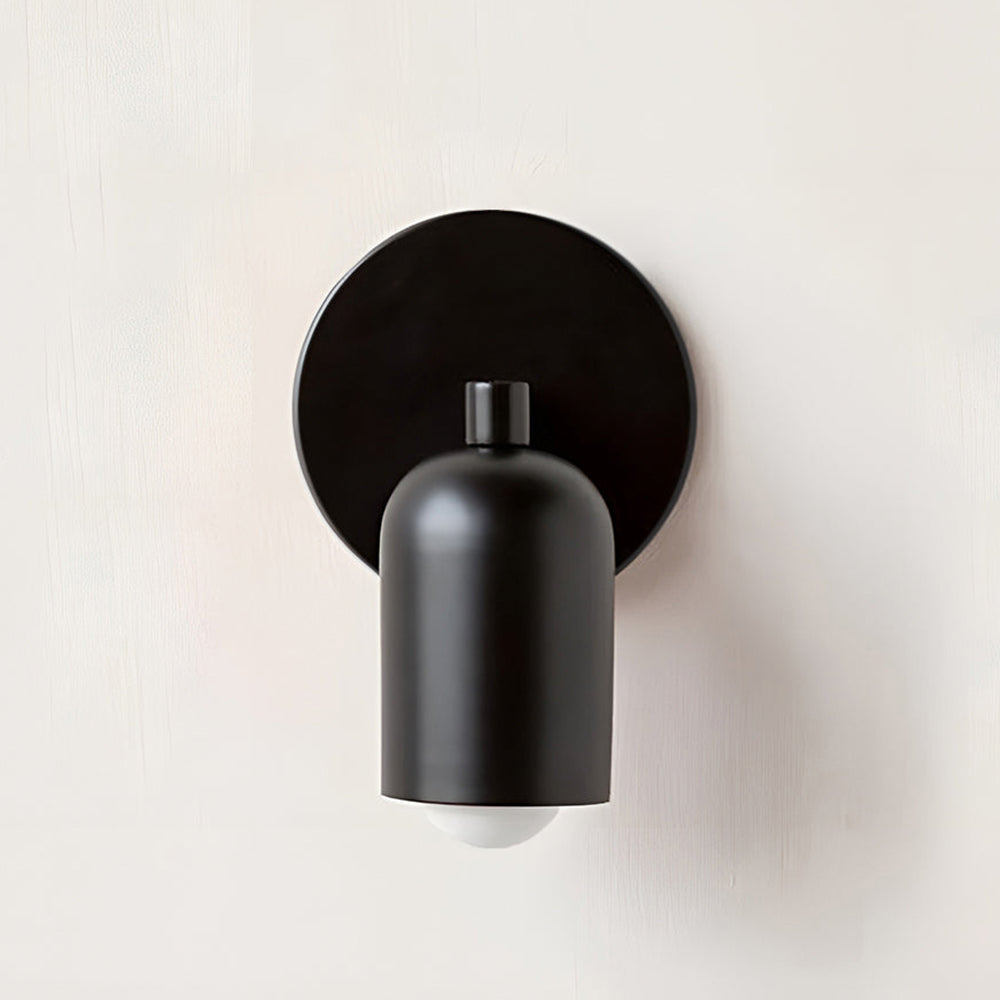 Matte Iron Wall Lamp, Modern LED 8W E27 Fixture For Indoor Living Room