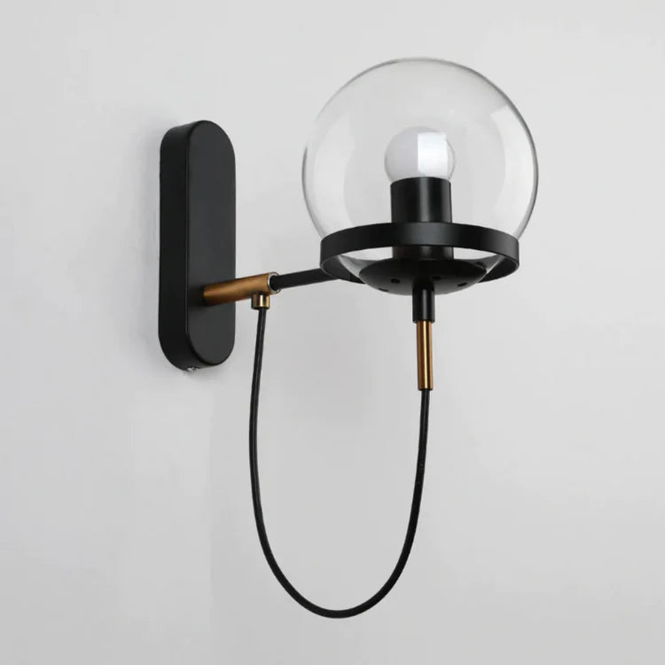 Modern Glass Wall Lamp – Hardwired Indoor Wall Lights Sconce for Bedroom, Living Room, Hallway Lighting 1