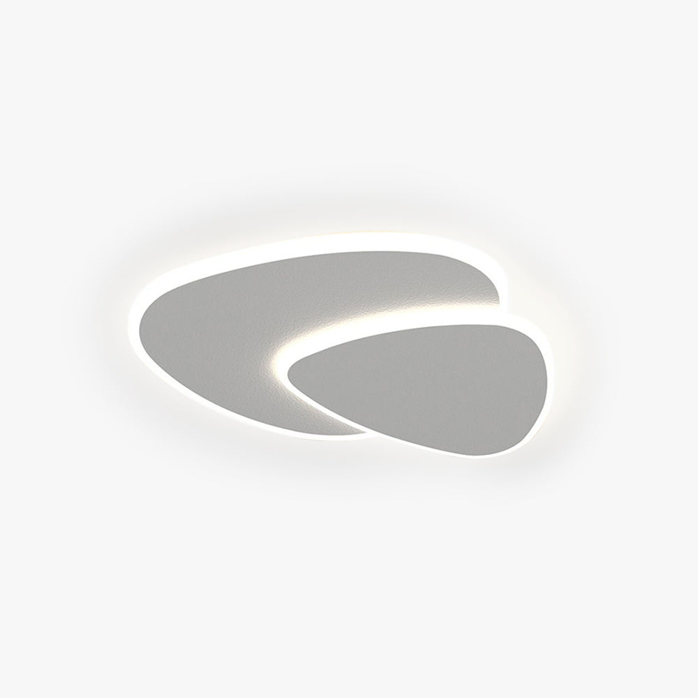 AstraLume Curved Ceiling Light With LED Backlight And Abstract Minimalist Design Aesthetic