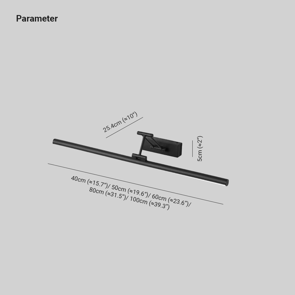 NoirGlow Modern Black LED Light Vanity Bar On Wall Above Your Mirror Adjustable Today