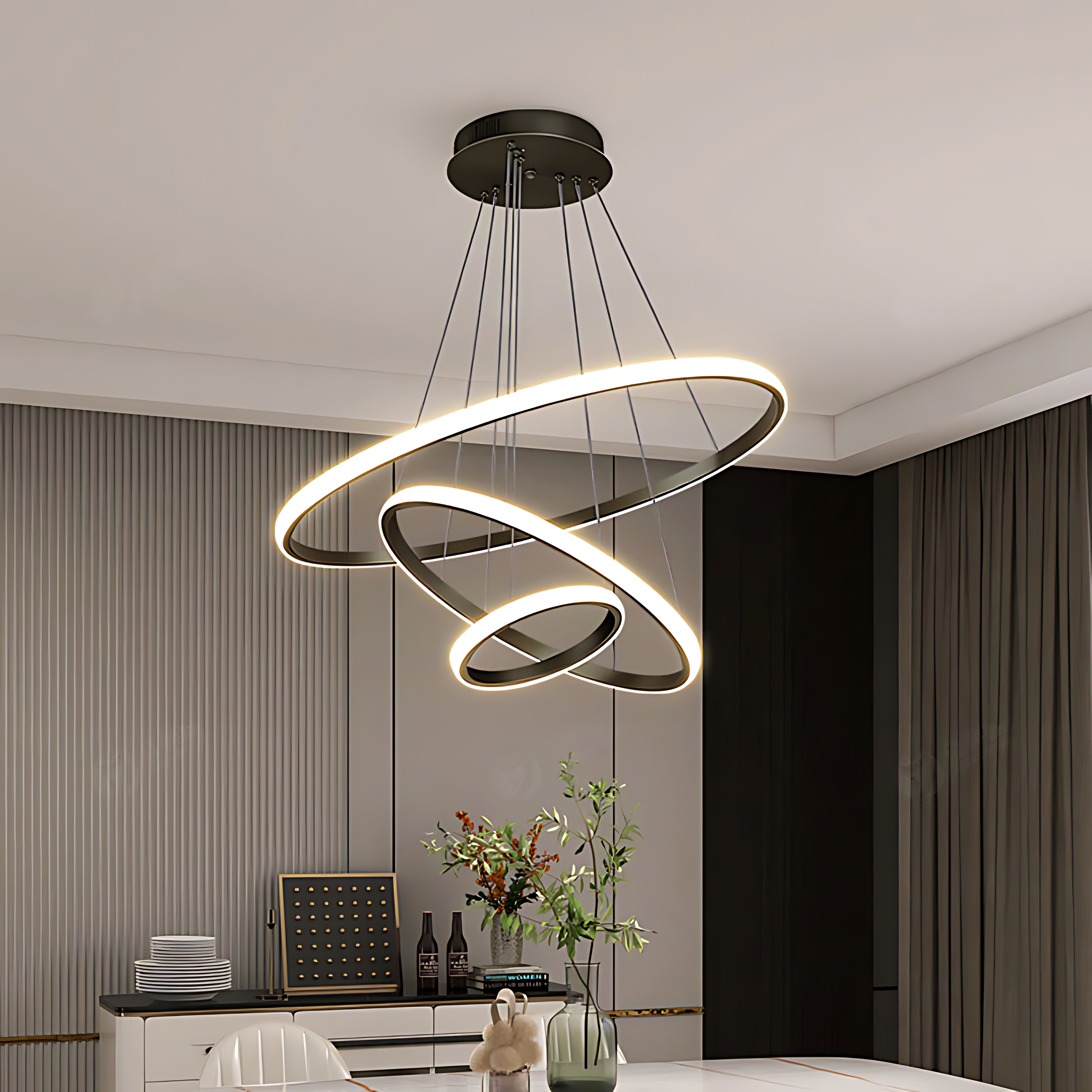 Lyria Sculptural Ceiling Light With Spiral Design In Contemporary Spaces And Warm Ambience