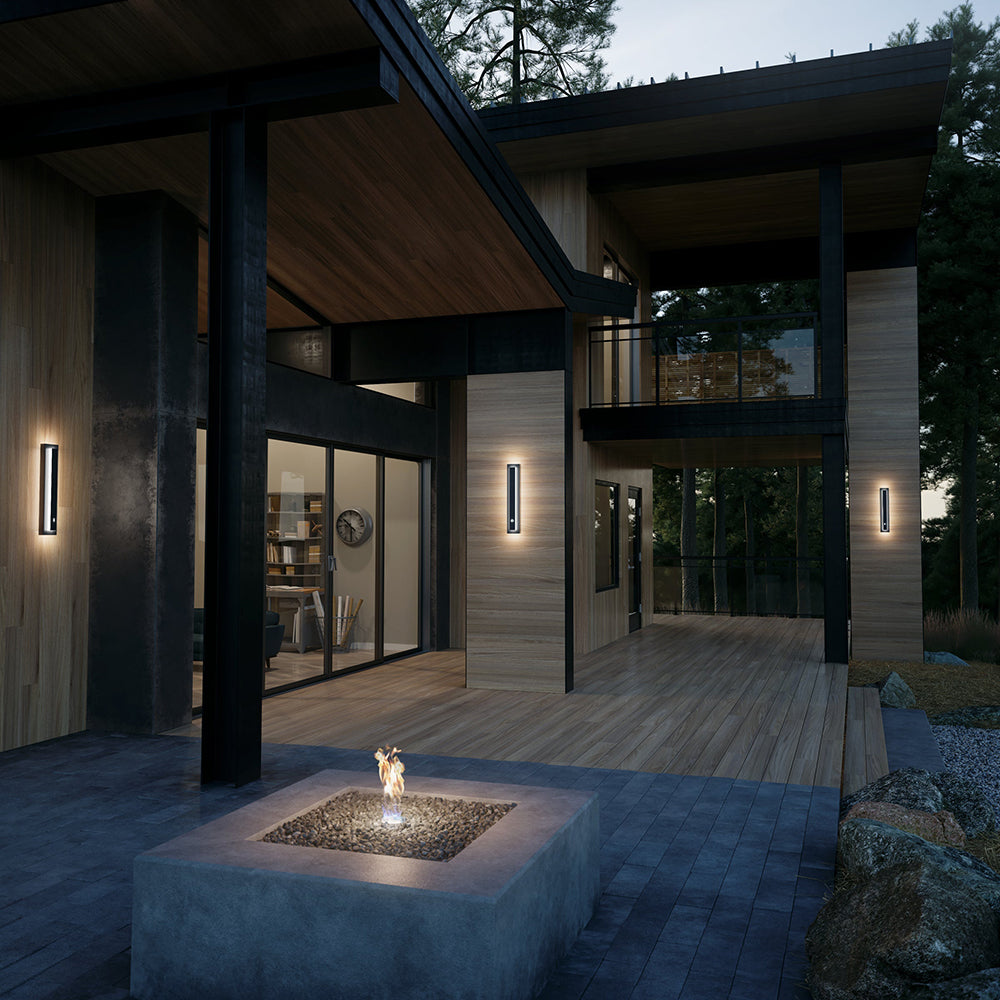 LumaForge Weather-Resistant Exterior Wall Light With PIR Sensor And Built-In LED