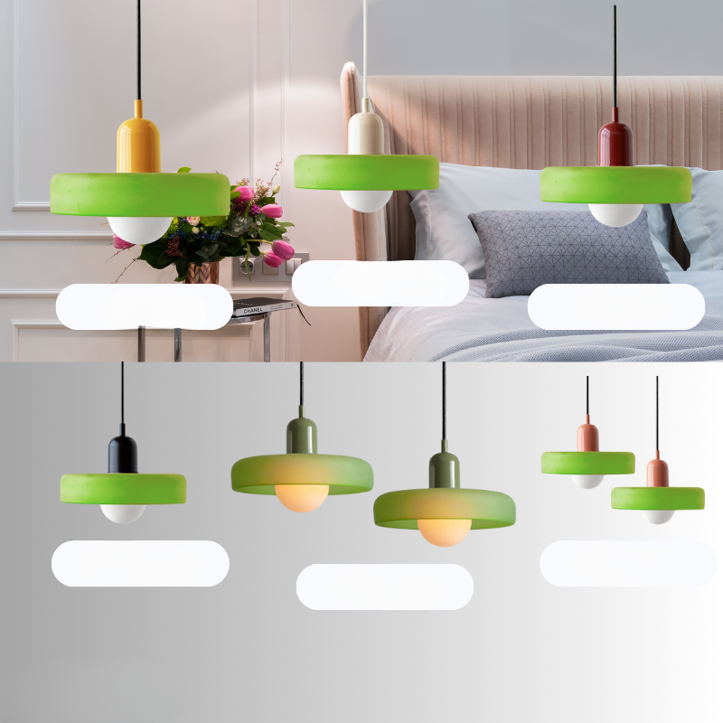 Lunaro Bold Crimson Pendant Light With White Diffuser And Ribbed Texture Ideal For Dining Rooms And Kitchens