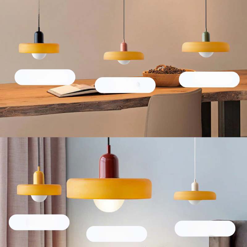 Lunaro Bold Crimson Pendant Light With White Diffuser And Ribbed Texture Ideal For Dining Rooms And Kitchens