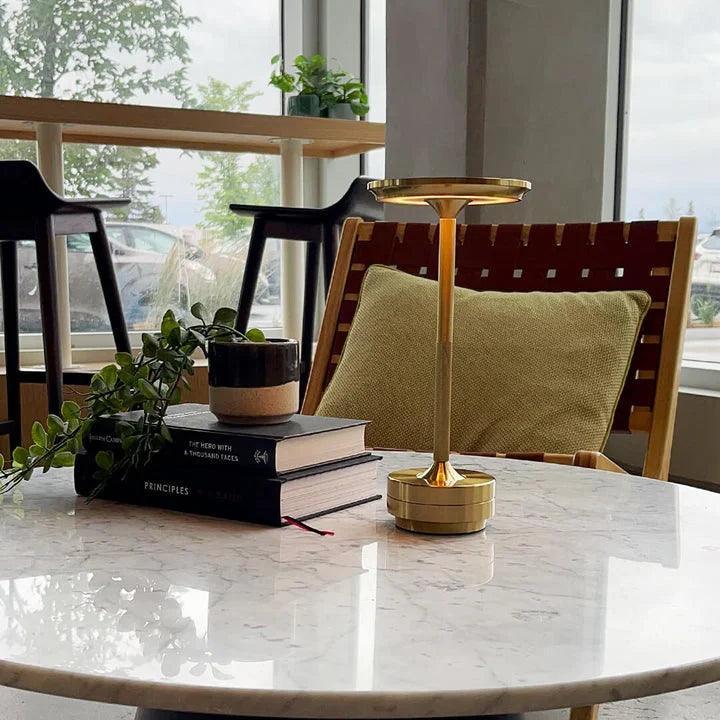 Lamp — Built-In Wireless Charging, Solid Aluminum Body, 27.5 x 13 cm