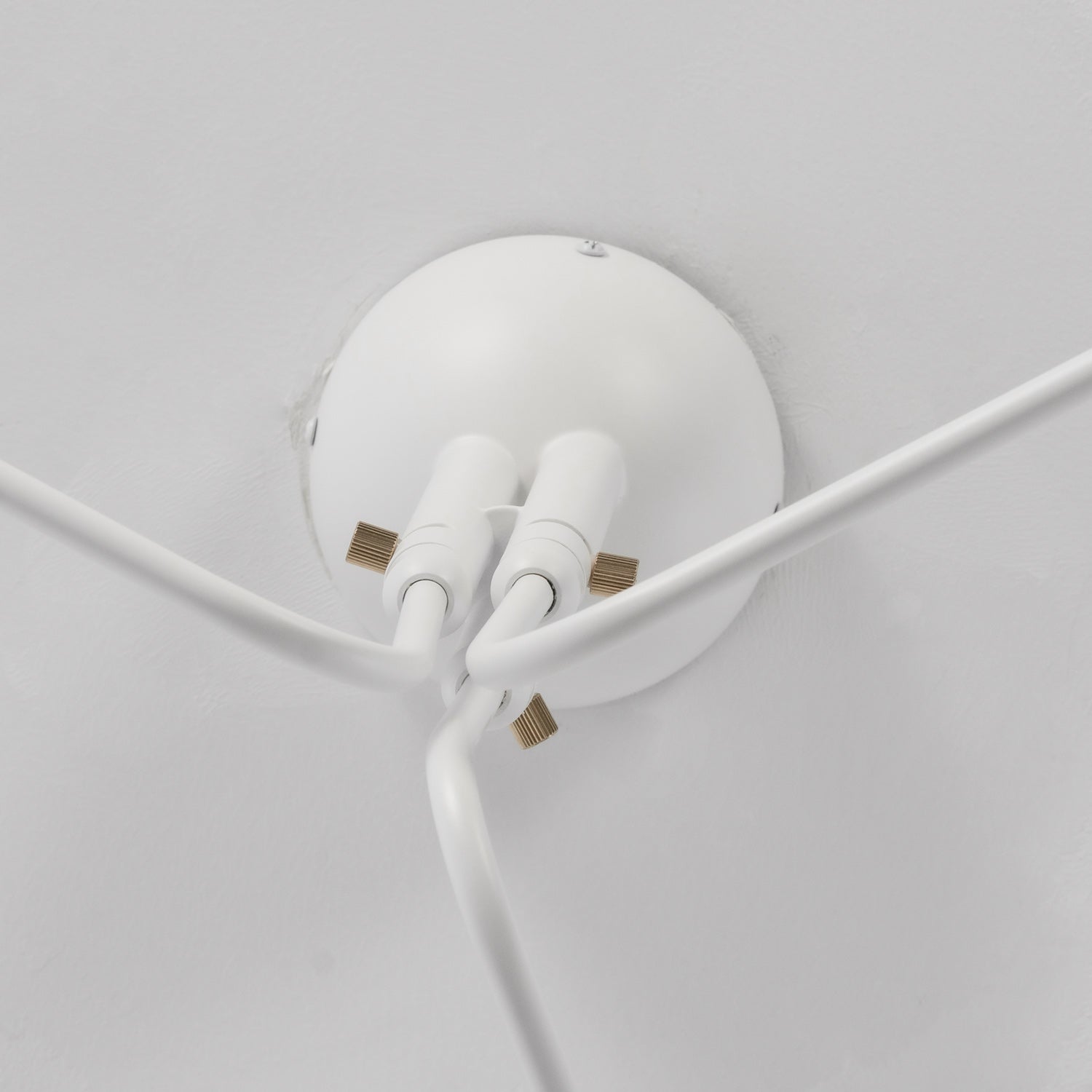 Adjustable Spider Ceiling Light, Multi-Arm, Black And White, Brass, Scandinavian Modern