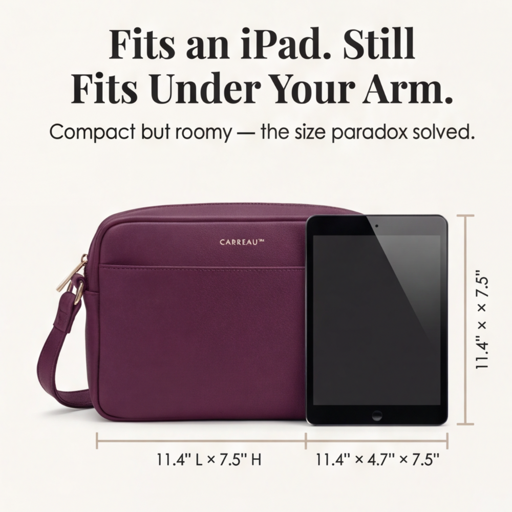 Crossbody Bag — Multi-Pocket Interior Layout and Hidden Anti-Theft Security Pocket