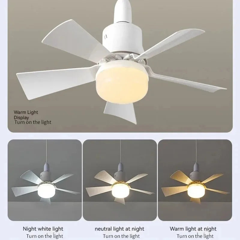 Dálkové ovládání stropního ventilátoru a světla — stmívatelné LED 30 W, multifunkční stropní systém