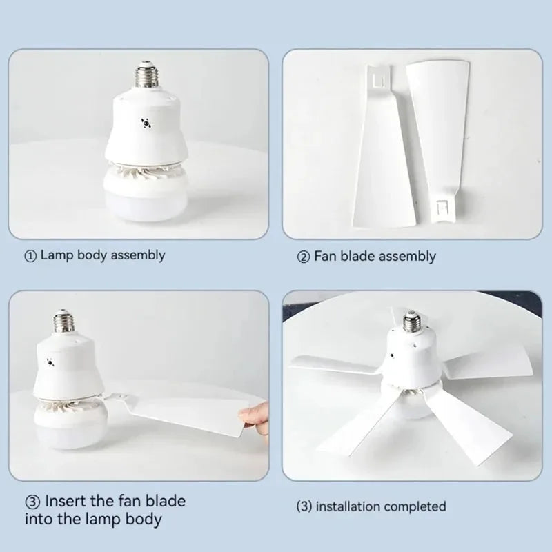 Dálkové ovládání stropního ventilátoru a světla — stmívatelné LED 30 W, multifunkční stropní systém