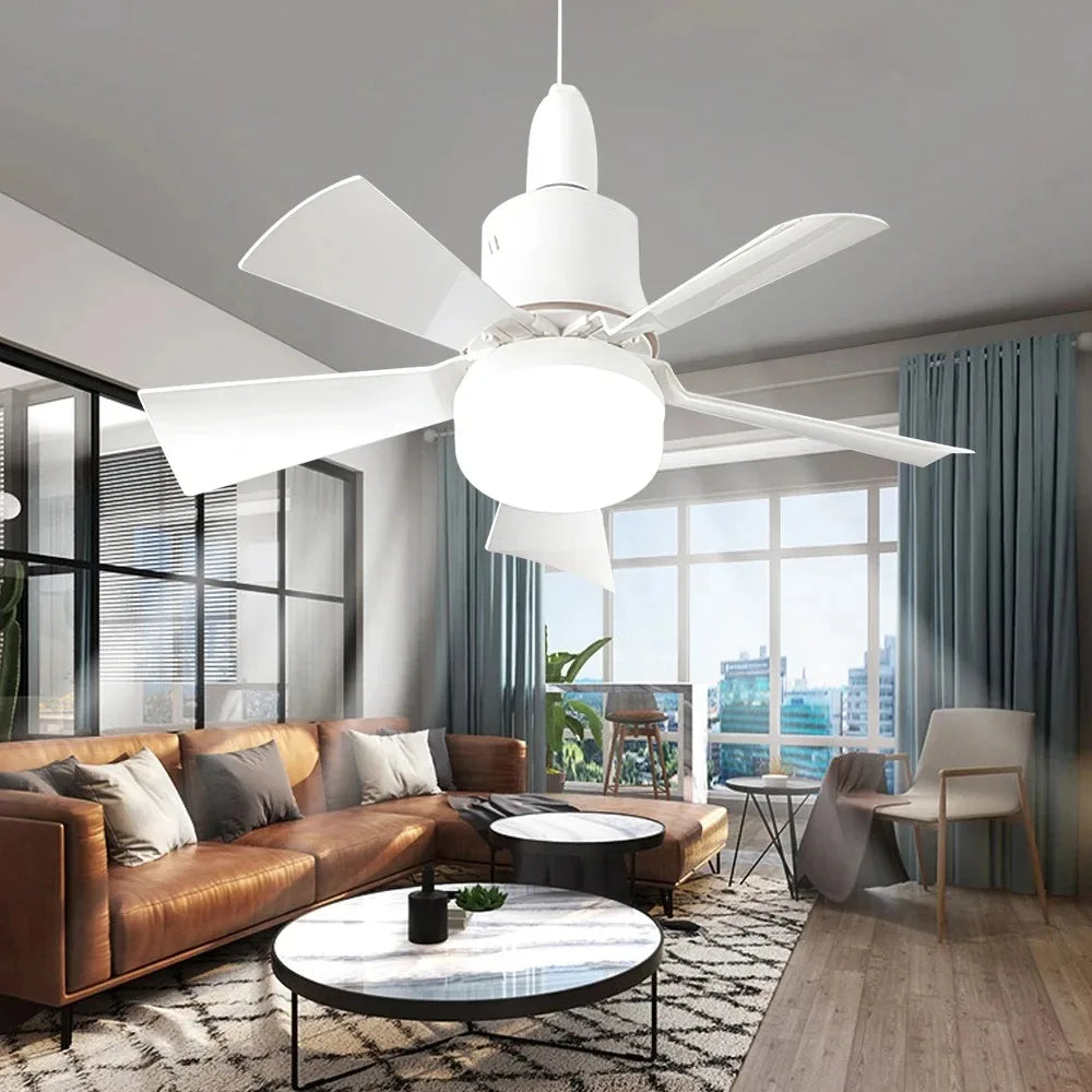 Dálkové ovládání stropního ventilátoru a světla — stmívatelné LED 30 W, multifunkční stropní systém