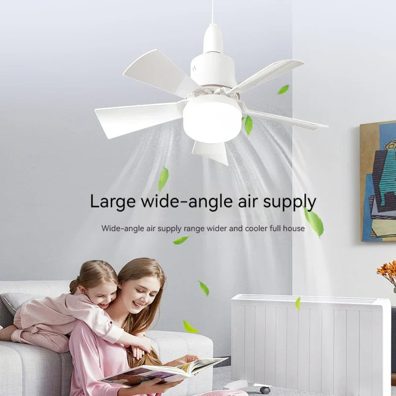 Dálkové ovládání stropního ventilátoru a světla — stmívatelné LED 30 W, multifunkční stropní systém