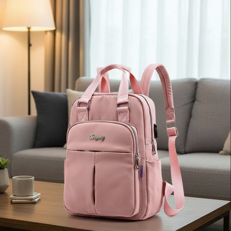 AquaNova Waterproof Multifunctional Backpack — Integrated USB Charging Port