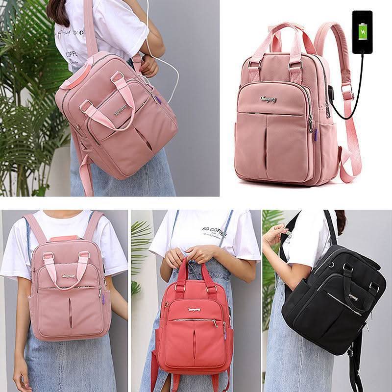 AquaNova Waterproof Multifunctional Backpack — Integrated USB Charging Port