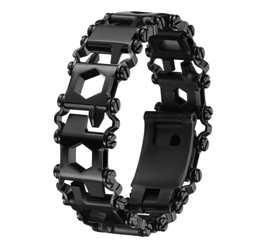 29-In-1 Stainless Steel Watch Band — Integrated Hidden Tools, Modular Wrist Design
