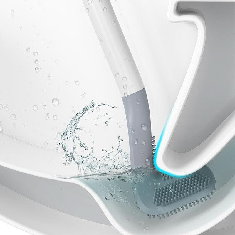 AquaNova hygiënische driehoekborstel — nauwkeurig gehoekte hoekkop