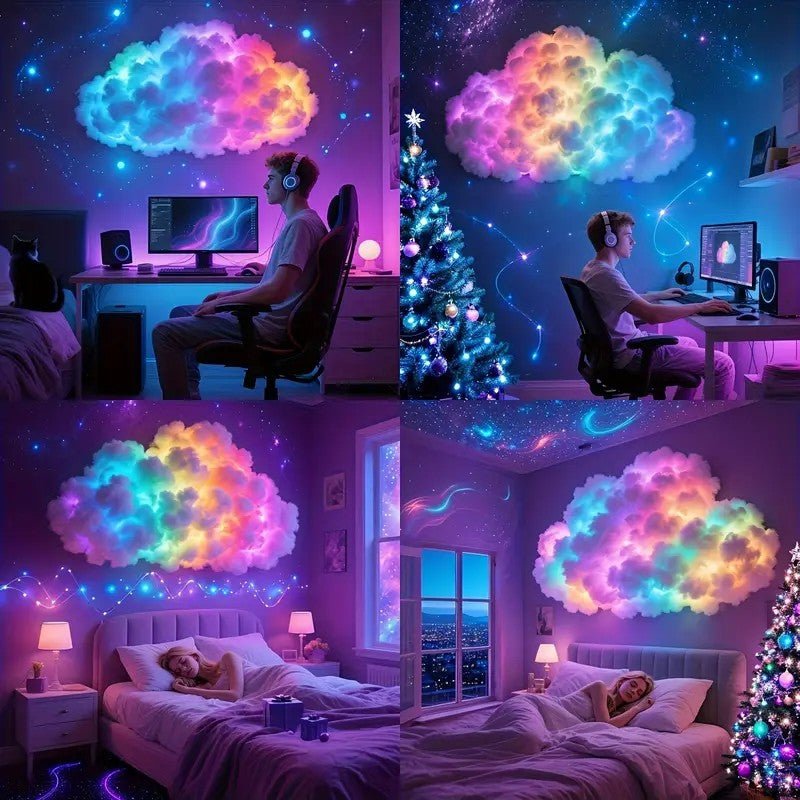 CloudNova Music responsiv smart LED-sky lampe — RGB-belysning i sanntid