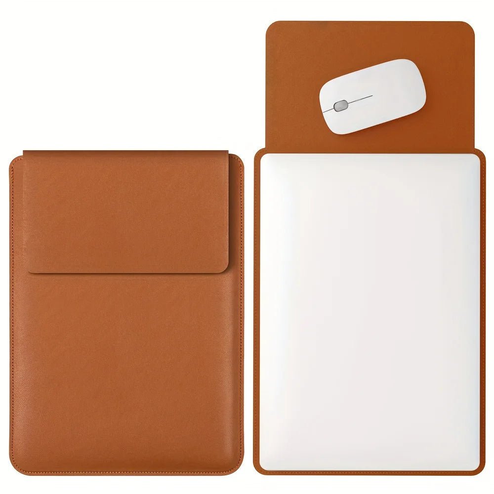 AeroGuard PU Laptop Sleeve — Plush Interior, Elegant Exterior