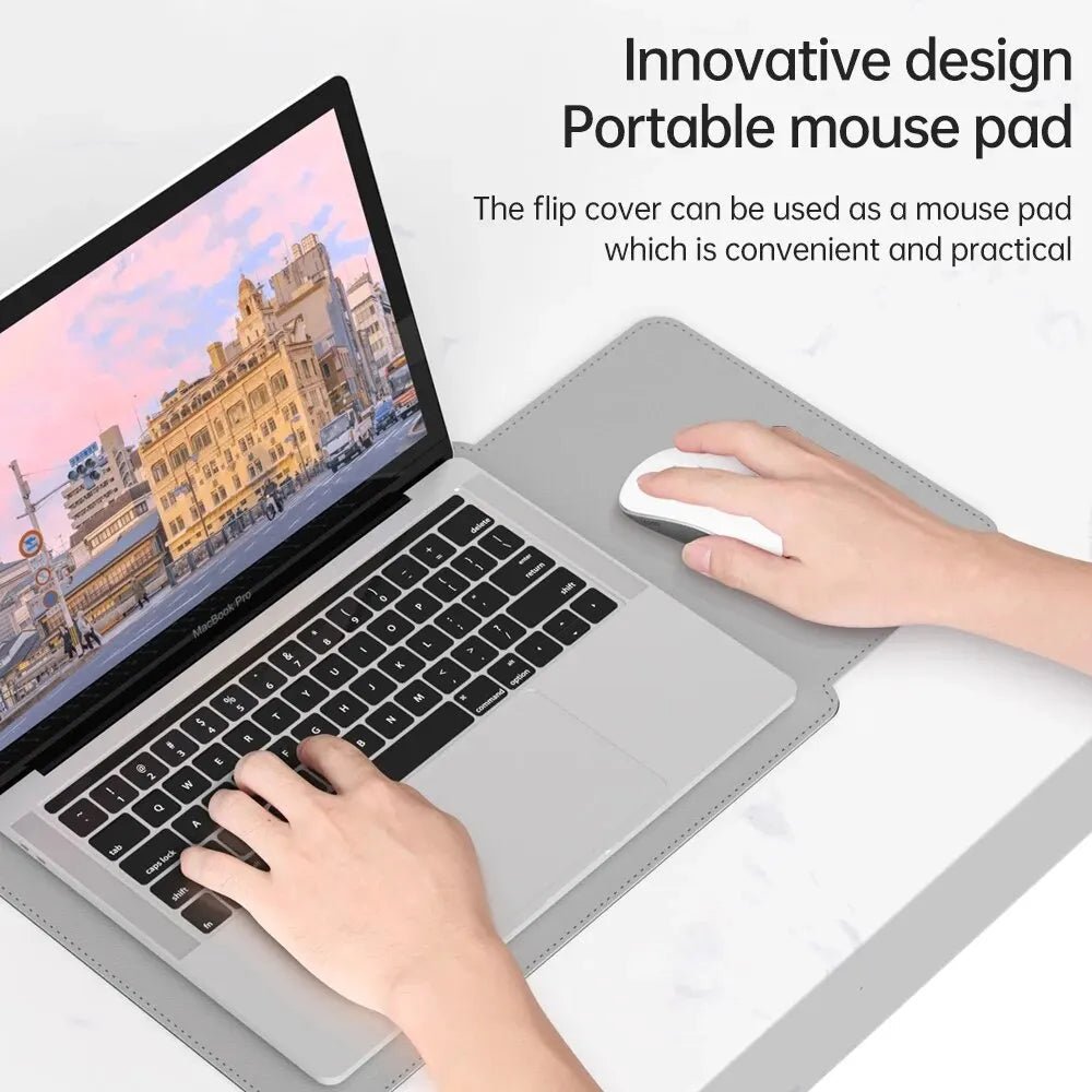 AeroGuard PU Laptop Sleeve — Plush Interior, Elegant Exterior