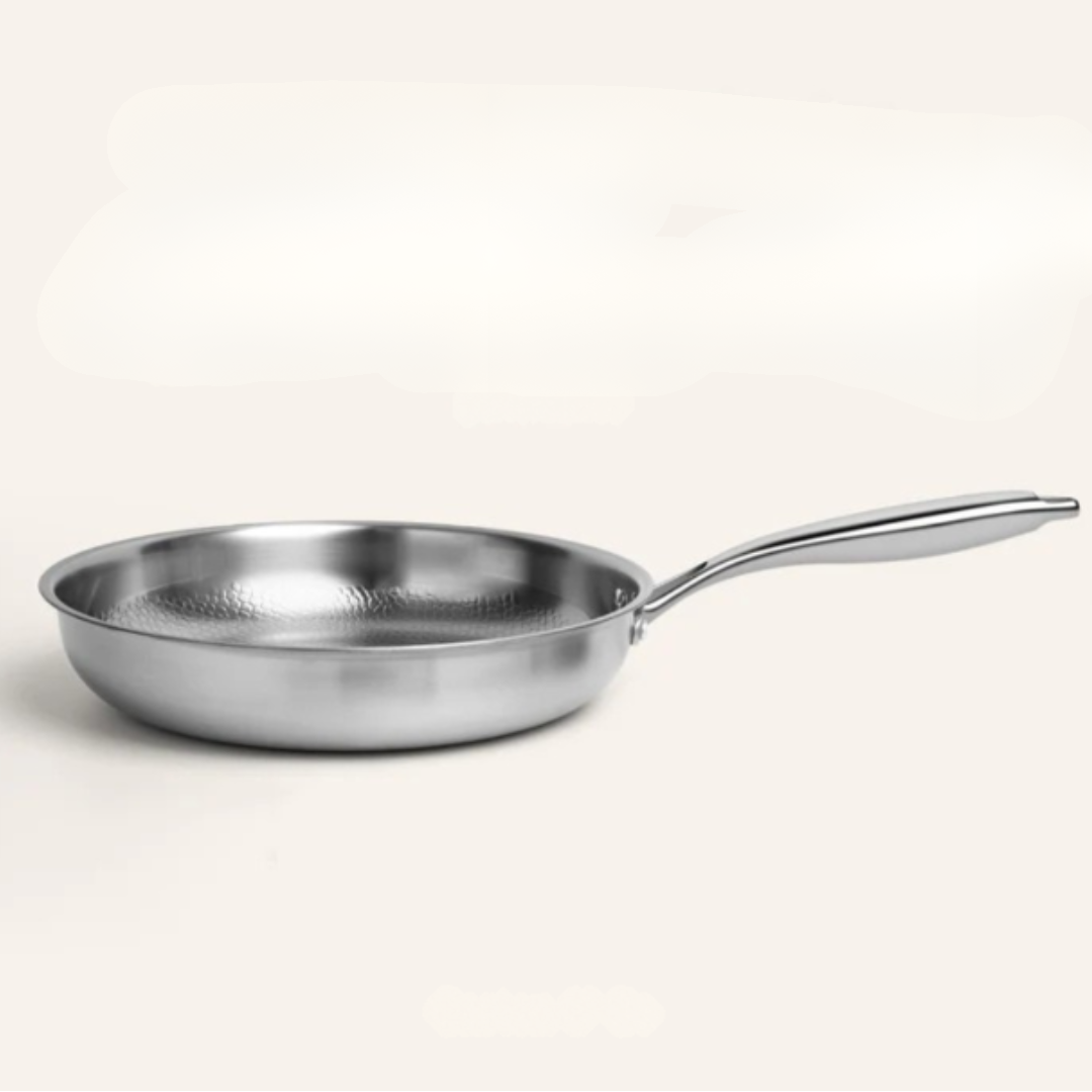 Durable Uncoated Titanium Frying Pan For Induction And Gas Stoves