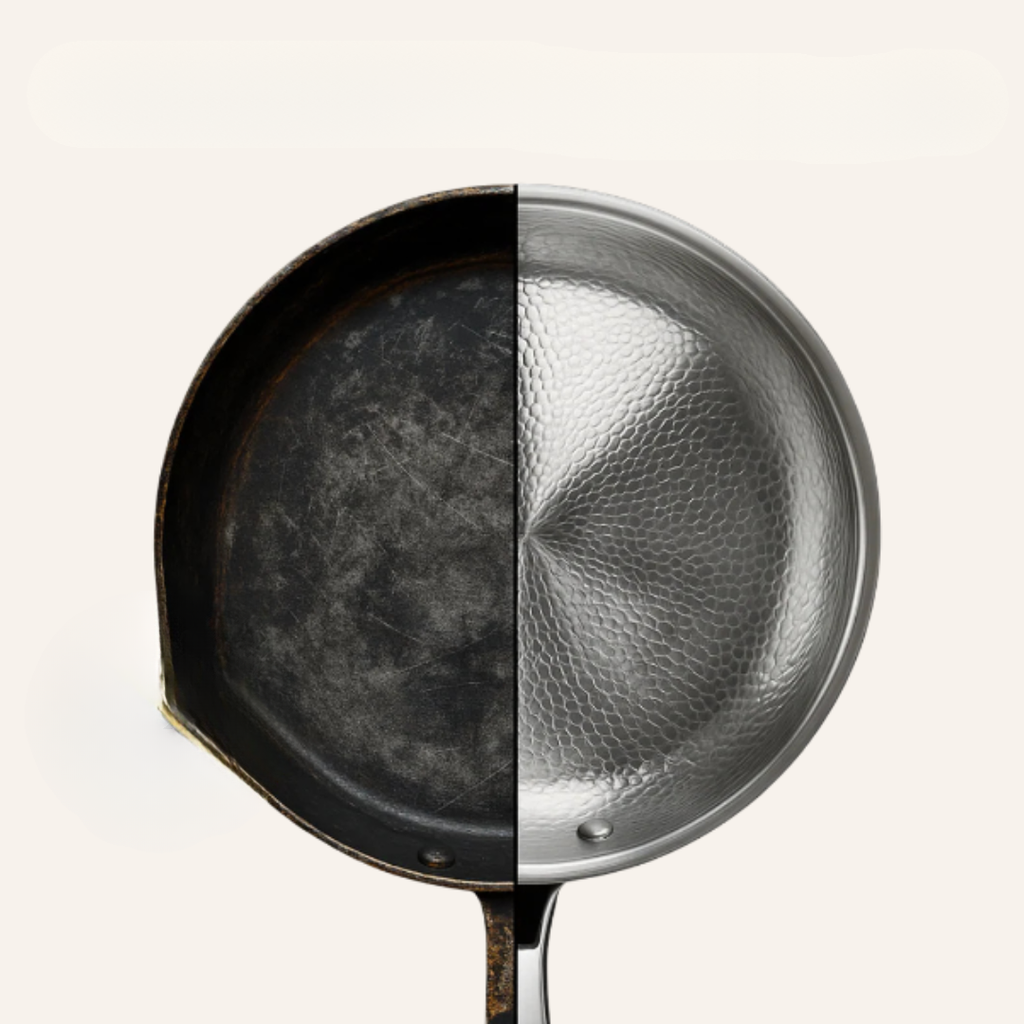 Durable Uncoated Titanium Frying Pan For Induction And Gas Stoves
