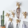 Nature's Touch Sculpted Animal Wall Hooks — Heavy-Duty Decor Mounts