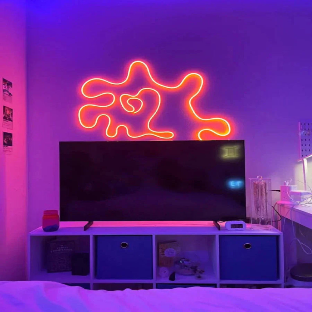 Striscia LED luminosa al neon RGB con corda, controllabile tramite app
