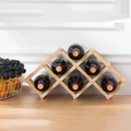 Range-bouteilles pliable NestFold — Contient six bouteilles standard, organiseur compact à poser sur le plan de travail